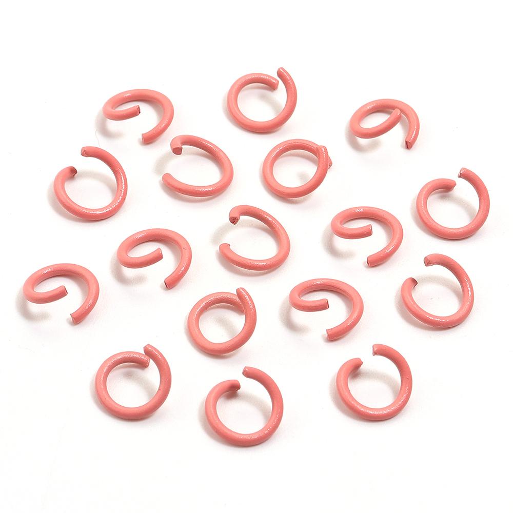 200pcs/Lot 8mm Colorful Metal Jump Rings Open Split Ring Connector For Choker Necklaces Bracelet Chain Maille Jewelry Making