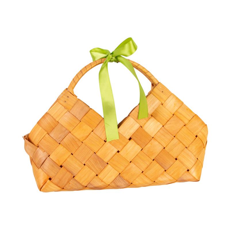 Hand-Woven Rattan Flower Basket: Living Room & Bedroom Storage and Decoration