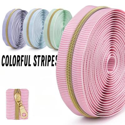 Ne. 5 Metráž nylonového zipu 1 Sada 4,5 m zip + 10 Jezdců zipu se zipy Tašky Bunda Sada na opravu zipu DIY Šicí příslušenství