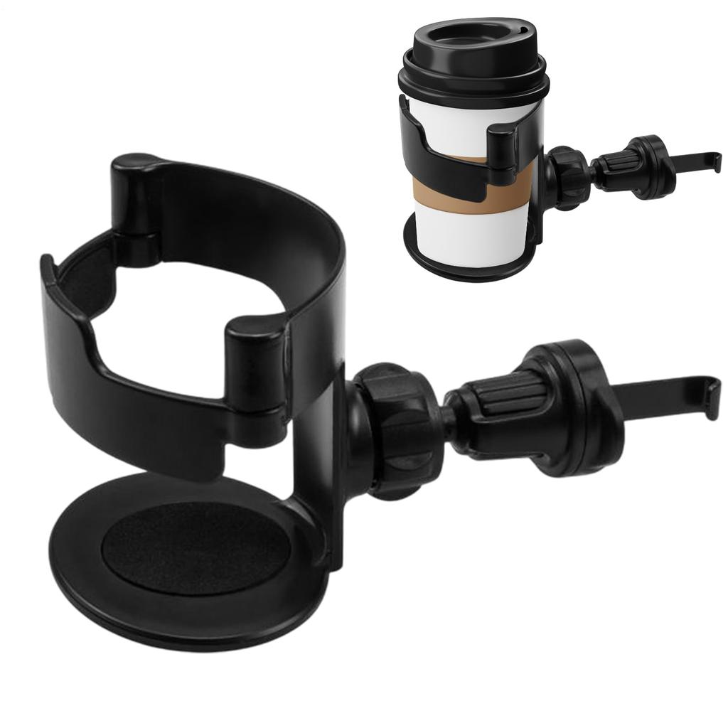 Car Cup Holder - Air Vent Mounted Bottle Stand, Anti-Vibration Bottle Stand and Ashtray Bracket