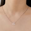 Muslimský symbol Alláha Náhrdelník z nerezové oceli Arabská abeceda Přívěsek Řetízek Islámské Ramadanové šperky Náboženský amulet Dárek