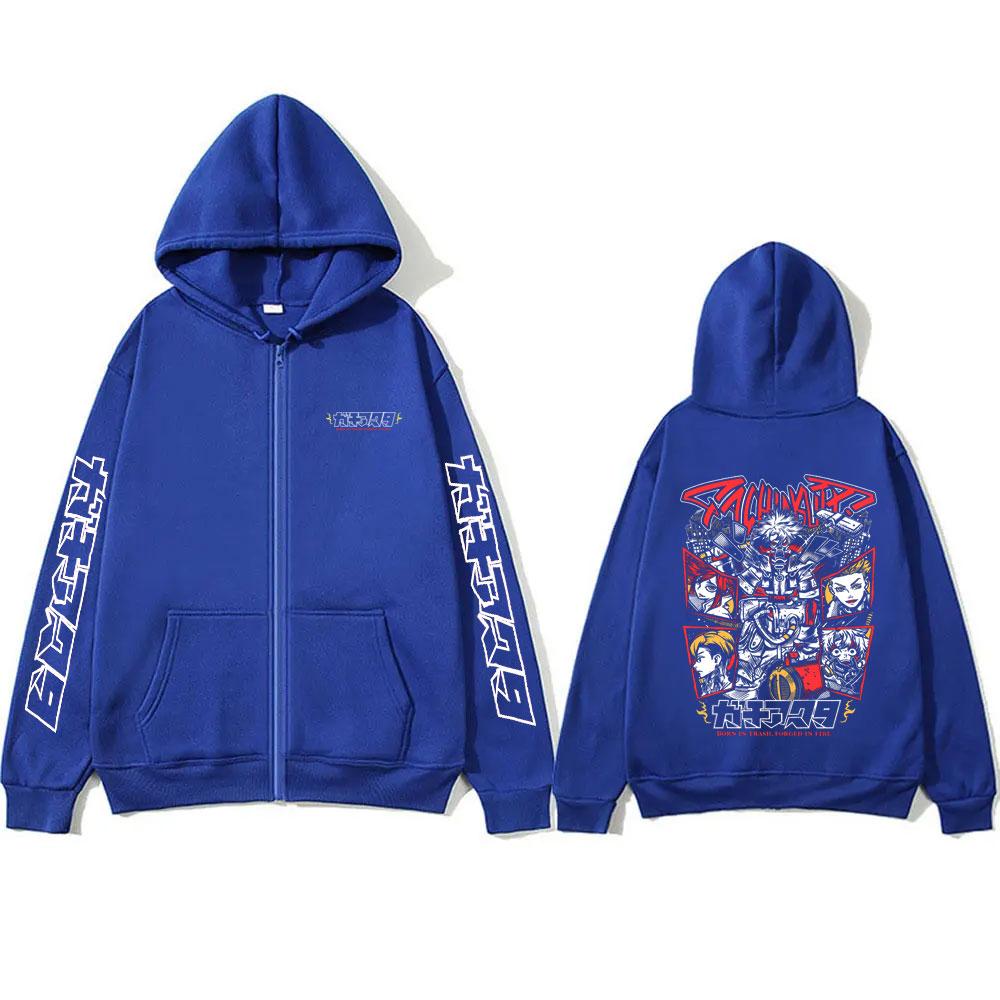 Anime Gachiakuta Ludo Merch Zipper Hoodie Men Women Casual Fleece Cotton Zip Up Jacket Unisex Cartoon Fashion Cosplay Streetwear