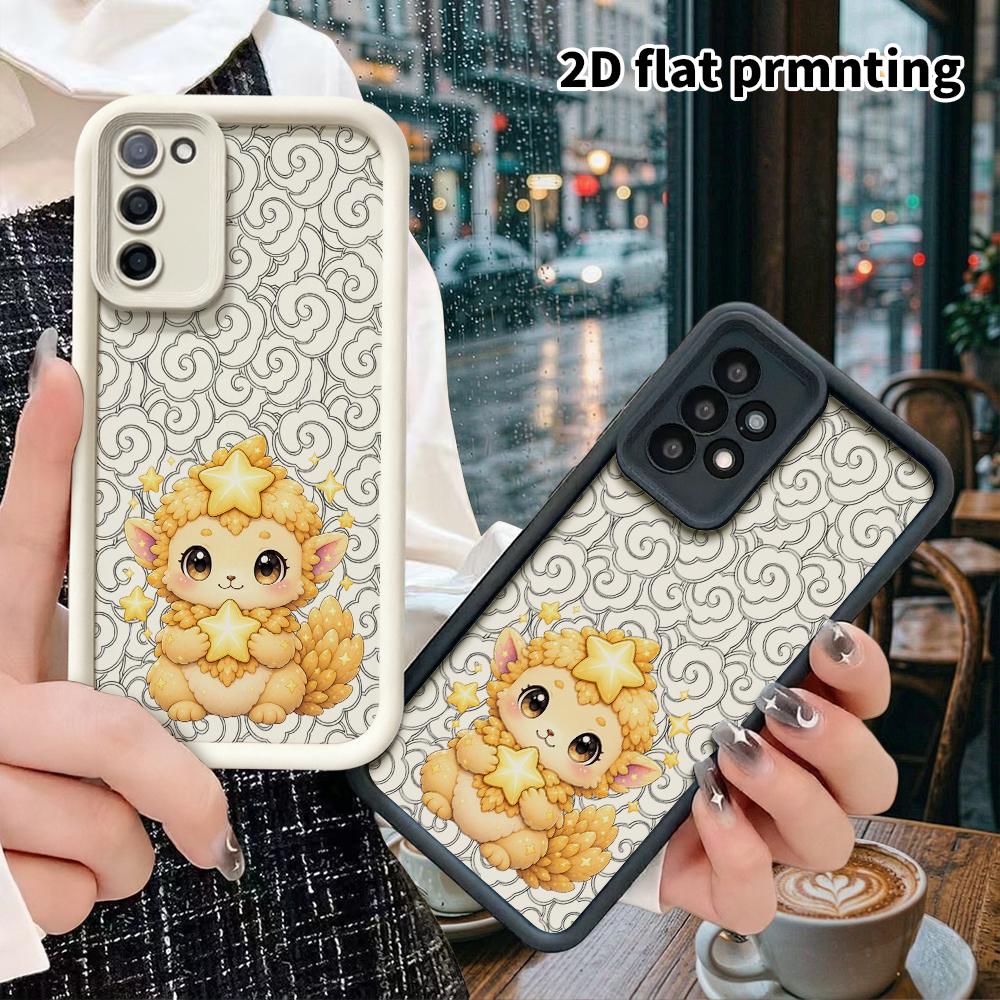 Phone case: 2D flat Samsung Galaxy A34 A35 M05 M06 S20 S22 S21 FE Plus 5G protective case, little cute beast, Christmas and Halloween gift