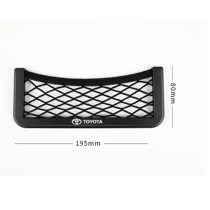 Net Bag Phone Holder Pocket Car sticker for Toyota camry chr Storage Organizer corolla rav4 yaris prius car auto Accessories