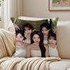 GirlGroup Kpop RRESCENE Cushion Cover Pillowcase Antidustmite living Room Sofa Decor Cushion Room