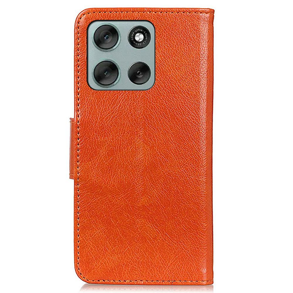 For Motorola Moto G56 5G Case Nappa Texture Split Leather Wallet Phone Cover