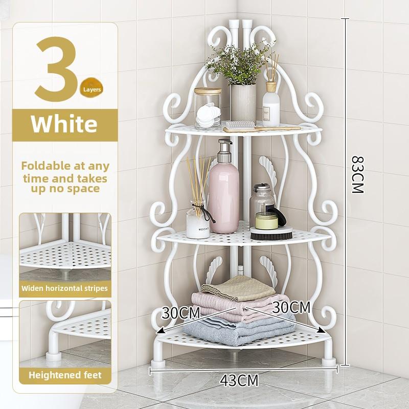 Bathroom Storage Rack Bathroom Three-corner Floor-to-ceiling Toilet Toilet Storage Rack Toilet Corner Storage