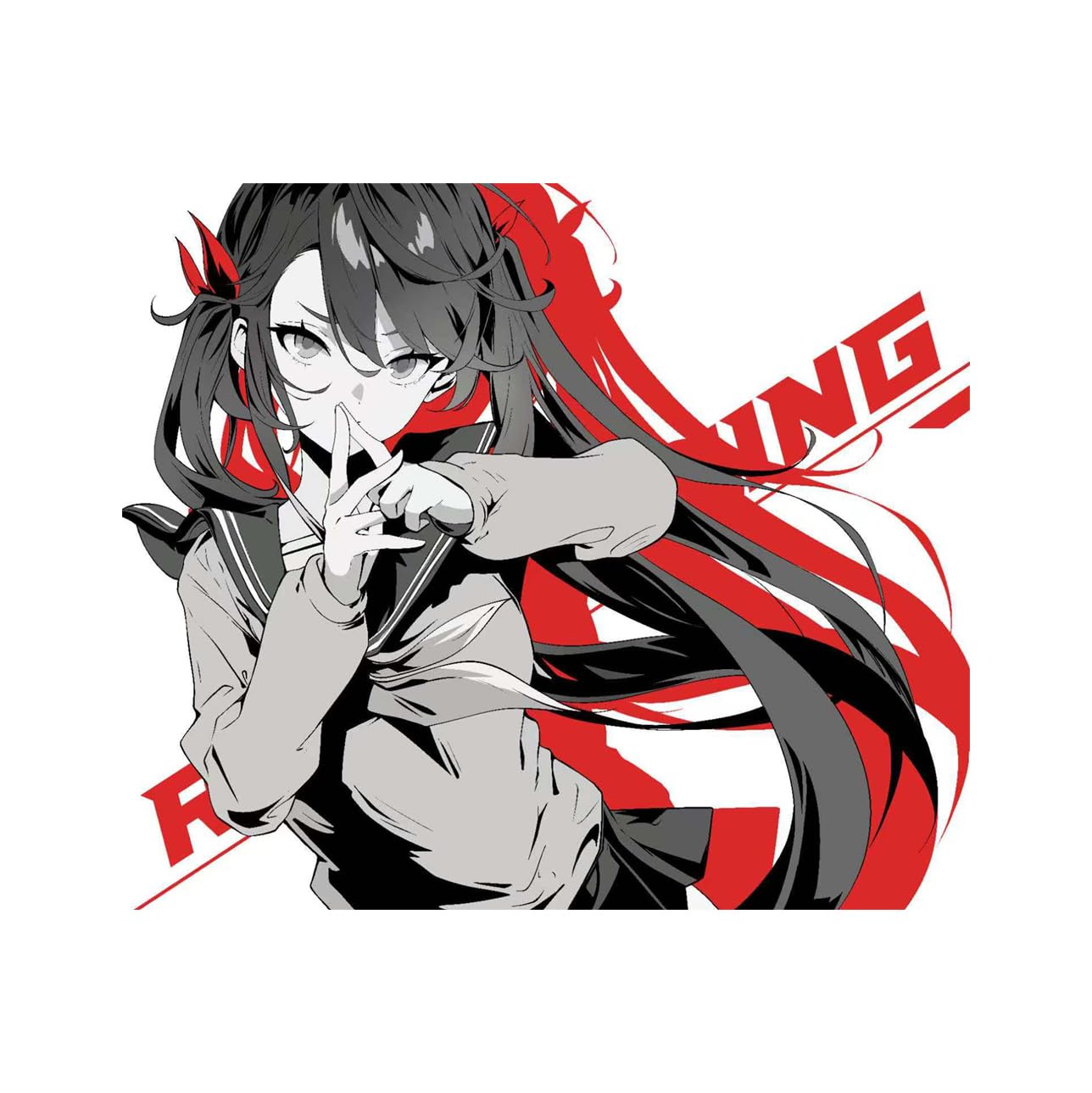 

RGB GAMING Red Glass Mouse Pad