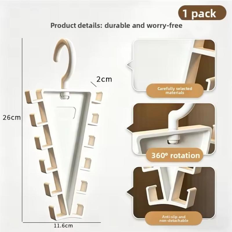 V Shaped Space Saving Hanger 12 Hooks Clothes Organizer Vertical Closet Storage Rack For Bedroom Wardrobe Hat Belt Scarf