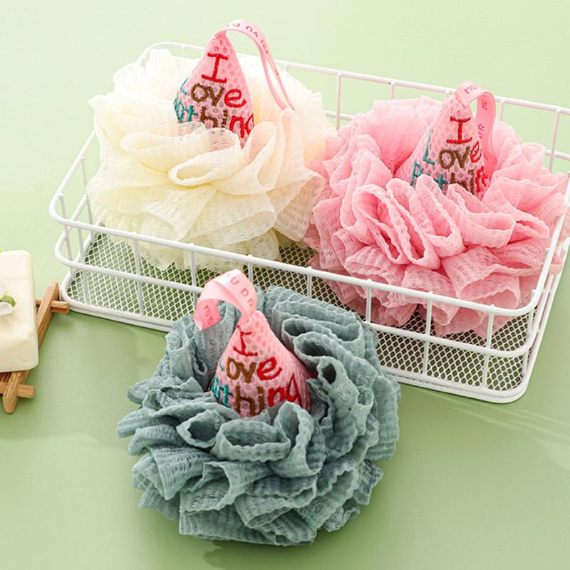 Bath Sponge Ice Cream Shape Exfoliating Loofah Body Scrubber Shower Cleaning Loofahs Bathroom Men Women Bathing Accessories