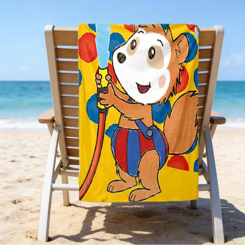 Ultra-Soft Beach Towel with Bobo Theme,Ideal for Pool - Camping, Diving - Perfect Travel Essential, Vibrant Beach Towel.