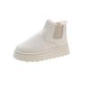 2025 new thickened velvet large size winter fashion warm one-pedal short boots cotton shoes women's snow boots
