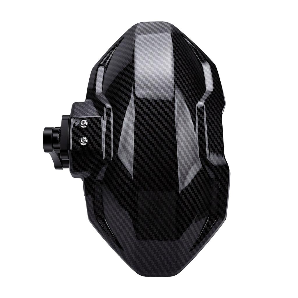Motorbike Rear Mudguard Carbon Alloy Motorcycle Rear Guard Protector for Electric Bike Black