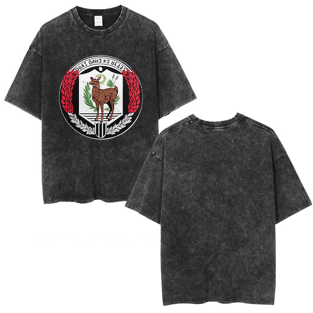 Rock Band My Chemical Romance Washed Tshirt The Black Parade  Tour Merch Tshirts Mens Clothing Vintage T Shirt Streetwear