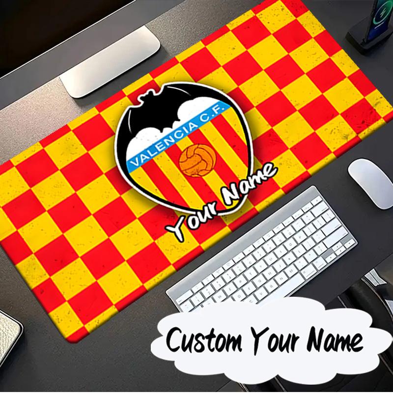 Custom Name Mouse pad Valencia Crest Design Mouse pad, Gaming Mouse Pad, keyboard pad, Desk Decor for computer notebook Fan Birthday Gift