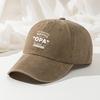Letter Print Baseball Cap Men's Outdoor Peaked Cap Hip-Hop Dad Truck Casual Cap Retro Washed Cap Versatile for Men and Women