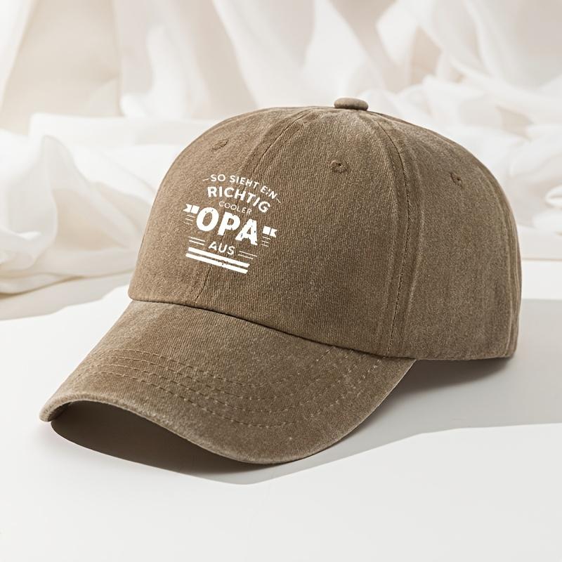 Letter Print Baseball Cap Men's Outdoor Peaked Cap Hip-Hop Dad Truck Casual Cap Retro Washed Cap Versatile for Men and Women