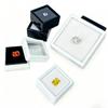 1Pc Acrylic Transparent Jewelry Display Box With Foam Pad Bare Stone Gem Diamond Storage Container Case Jewelry Packaging Box