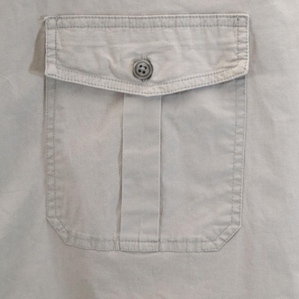 GAP Short sleeve Work shirt XL gray stretch Men's Used