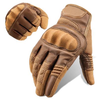 Motorradhandschuhe aus Ziegenleder für Herren und Damen, Touchscreen-Motorrad-Powersport-Reithandschuhe