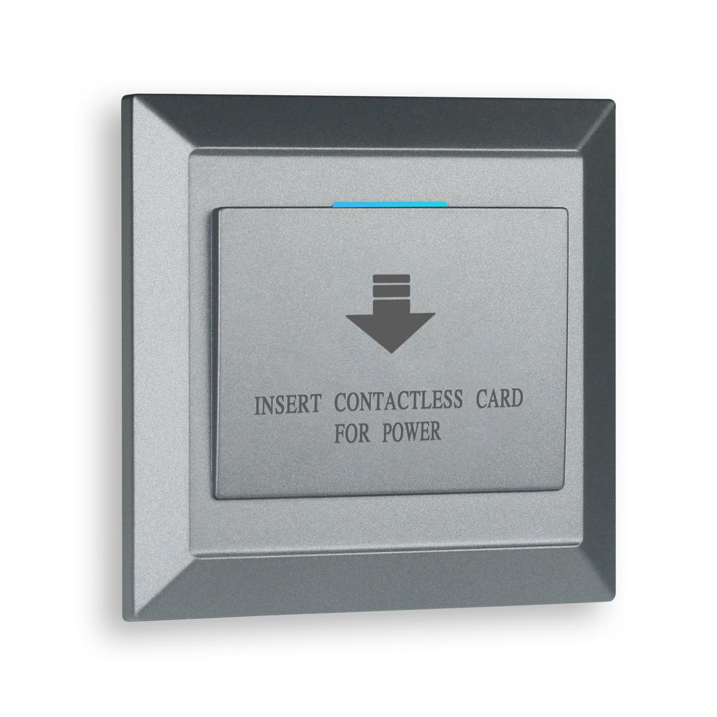 Programmable Energy Saver Wall Switch 220V 40A Smart Hotel Temic 125Khz Card Power Switch with Time Control Function