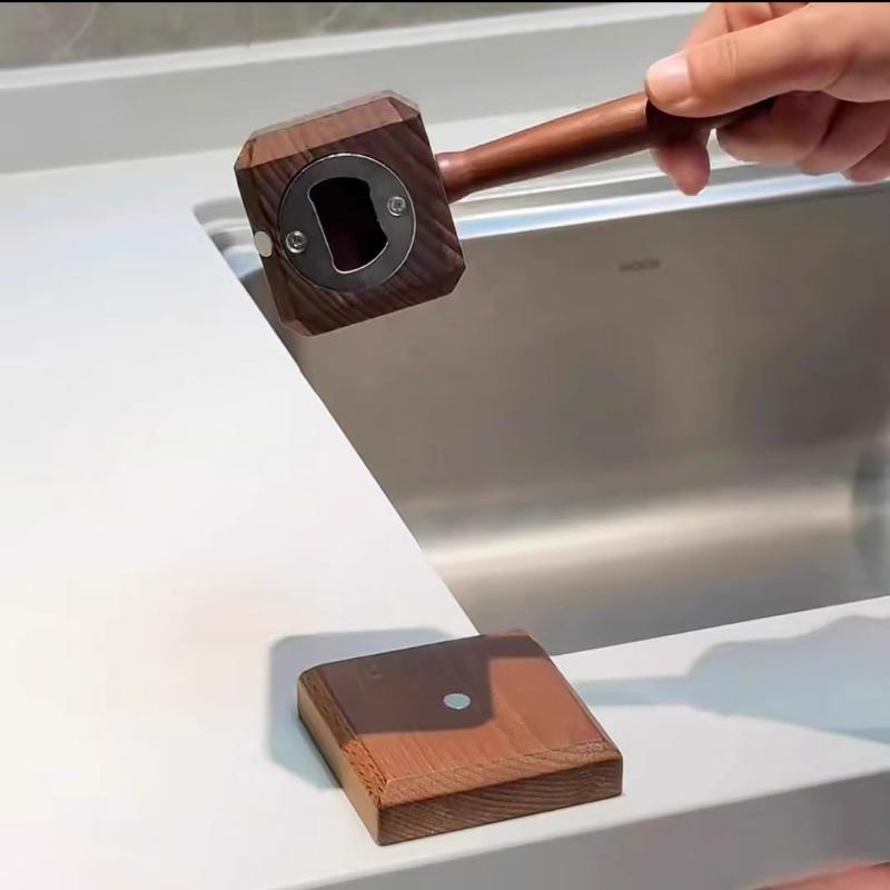 Hammare Kapsylöppnare Kreativ Hem Skrivbord Ornament Magnetisk Levitation Hammare Öl Dryck Rödvin Kapsylöppnare