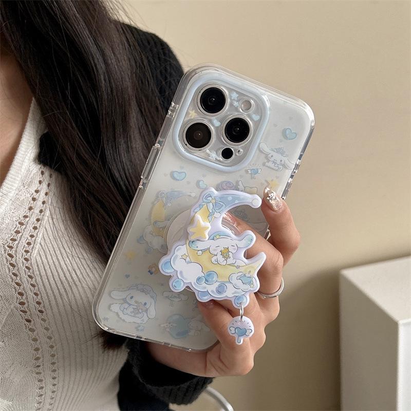 Cinnamoroll Cloud Moon Cartoon Phone Case for iPhone 17/16 Pro Max/15 Pro