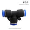 Caize Pneumatic PE Y-Type Quick-Connect Tee Connector