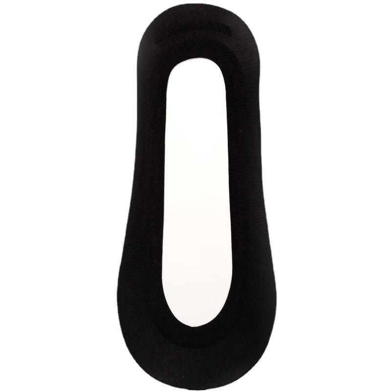 Summer Socks, Women's Thin Socks, Women's Ice Silk, Solid Color Boat Socks, Women's Non-falling Heels, Invisible Socks, Ultra-shallow Silicone