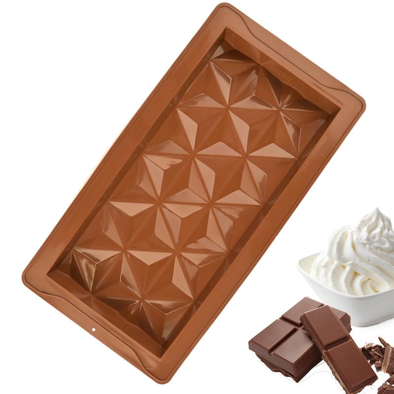 Chocolate Molds Reusable Silicone Cake Chocolate Candy Fondant Mold 1-Inch Deeper Cheesecake Pudding Butter Mould For Baking