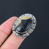 Gift For Women Multi Stone Ring Size 7.5 925 Silver Natural Pyrite Gemstone