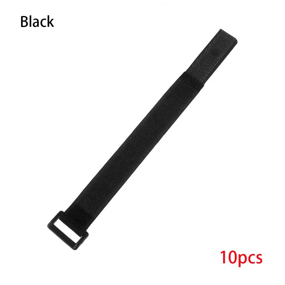 10Pcs 20*50cm Nylon Hook and Loop Strap Cable Ties Reusable Fastening Cable Ties Multil Purpose Self-adhesive Bike Strap Tie