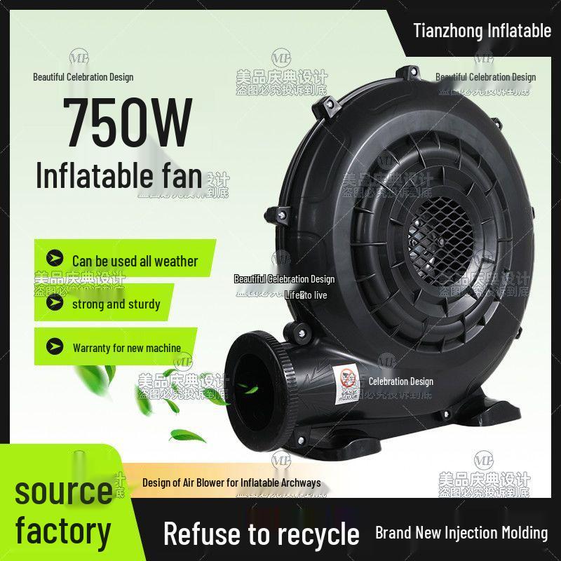 370W Industrial High Pressure Blower for Large Air Volume - Iron Shell, Strong Wind, Ideal for Weddings and Celebrations