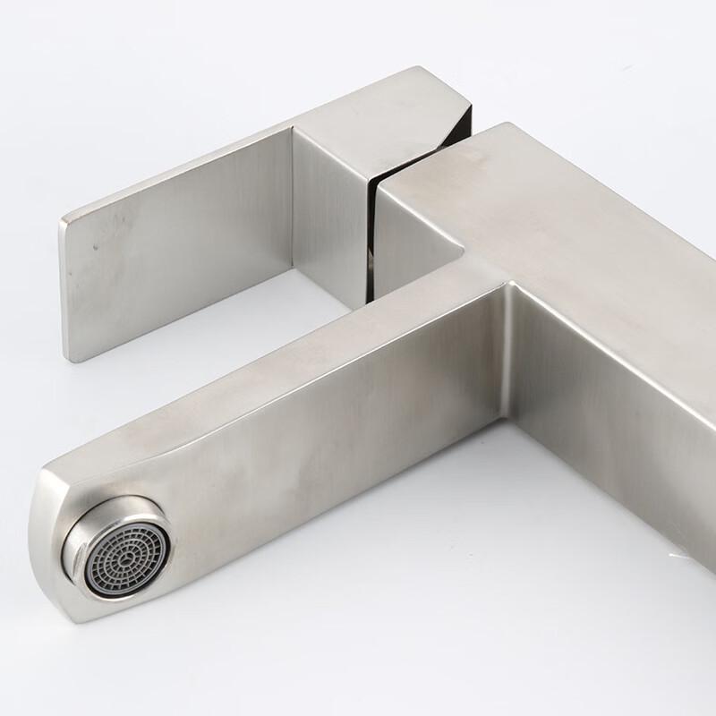 VEMUSE JDF-CW-645 Stainless Steel Tall Square Basin Faucet