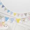 Fresh Green Fabric Pennant Flags for Outdoor Camping Decor