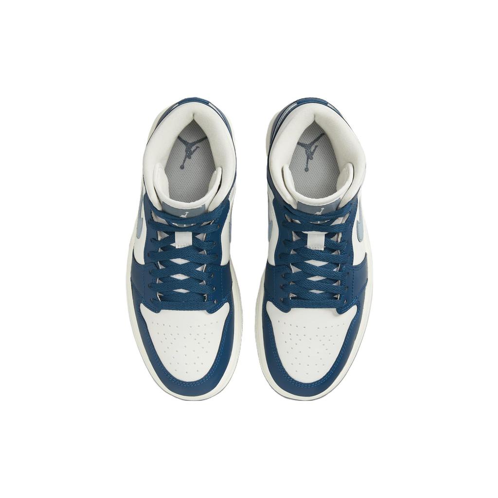 Air Jordan 1 Mid Sky J French Blue Women Sneakers Sail Ozone-Blue BQ6472-414