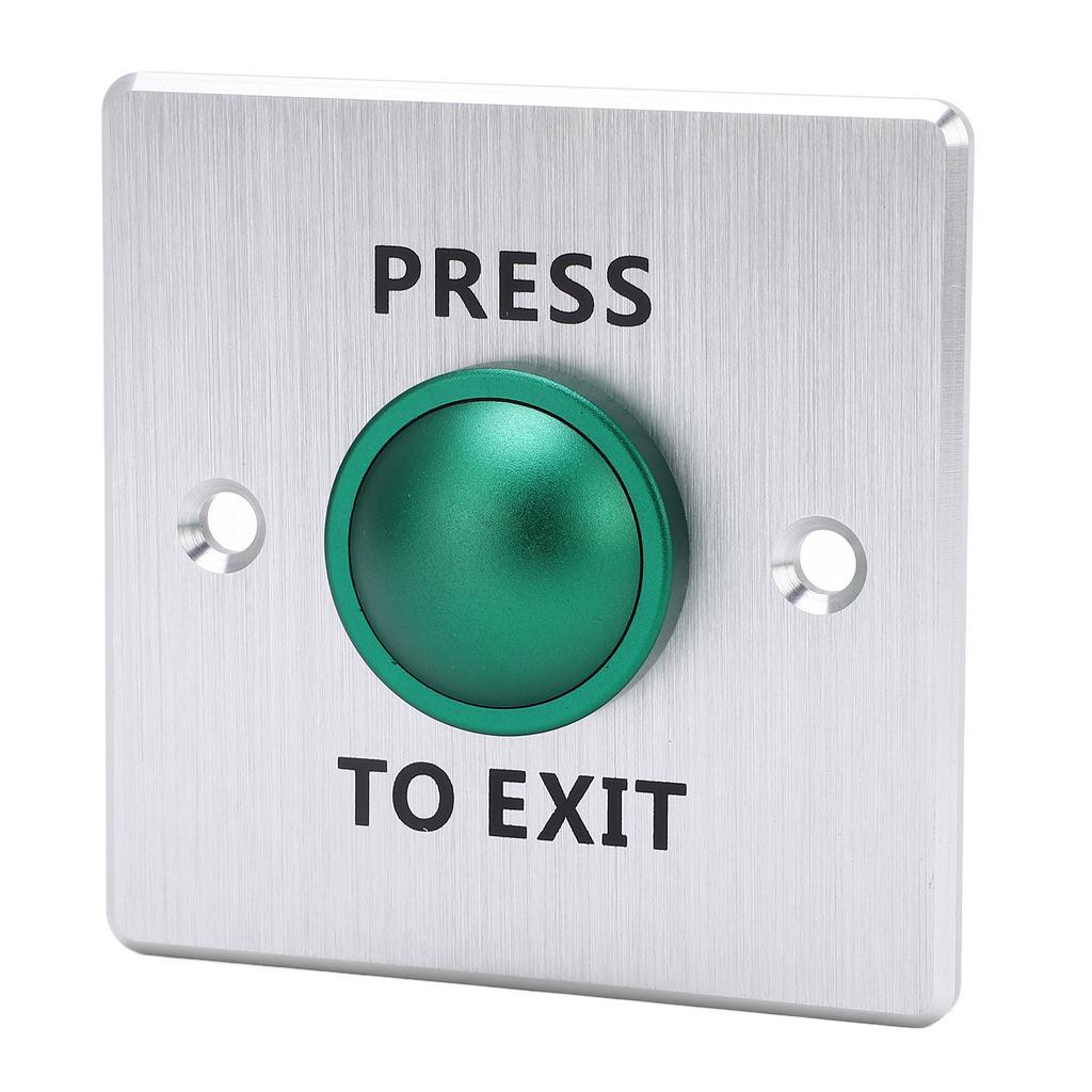 Door Release Button Stainless Steel 12‑24V Push to Exit NO NC COM Switch Access Control Panel