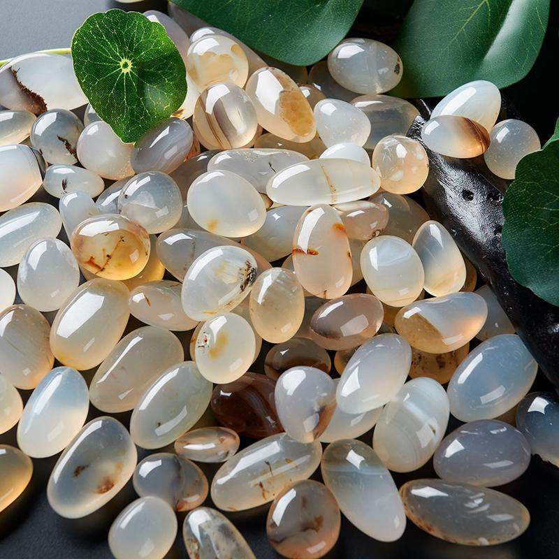 Colorful Mixed Agate Stone Tumbled Stones Pebble Fish Tank Decoration Vase Filler Landscape Home Decor