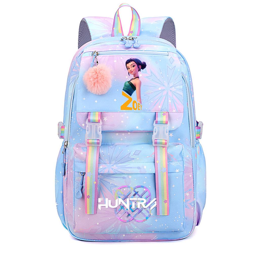 K-Pop Dämonenjäger Bedruckter Wasserdichter Rucksack mit Großer Kapazität Teenger Schüler Mädchen Junge Schultasche Buchtasche Damen Große Kapazität Reisetasche Geschenk