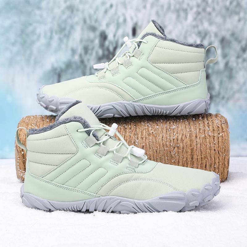 

ТУИНАНЛЕ Зимние Снежные Ботинки Босиком Походная Обувь Теплые Ботильоны на Подкладке Противоскользящие С Широким Носком Ботильоны до Щиколотки для Альпинизма 42 зелёный