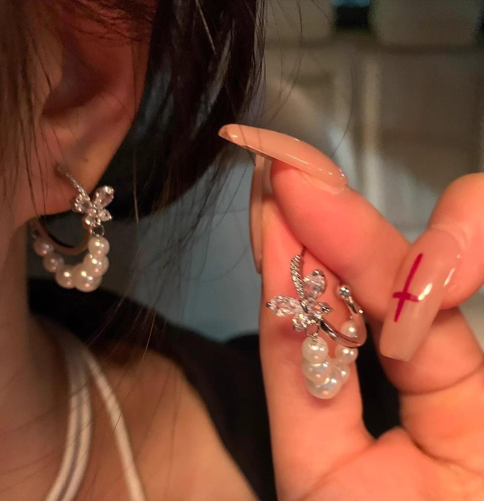 Elegant Long Tassel Full Diamond Earrings for Evening and Banquet