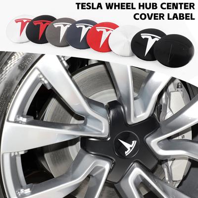 4PCS Car Wheel Hub Center Caps Rims Covers Auto Accessories for Model 3 Model S Model X Model Y Roadster Invader Coil Mod