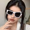 Fashion Irregular Square Sunglasses Man Fashion Brand Designer Personality Sun Glasses Male White Black Mirror