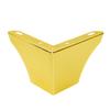 Corner furniture leg, gold chrome, height 7.5 cm