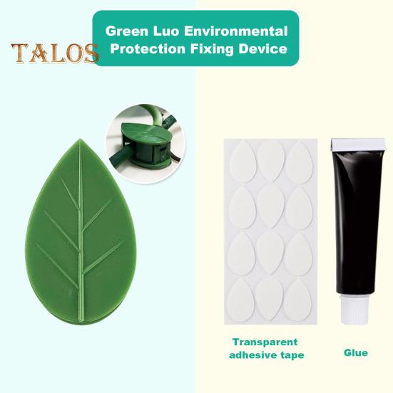 10/30/50/100 stk Plantevinholder Klatreveggfesteklips med klare selvklebende klistremerker Bladform Plantefikseringsklemmer for innendørs utendørsvegg