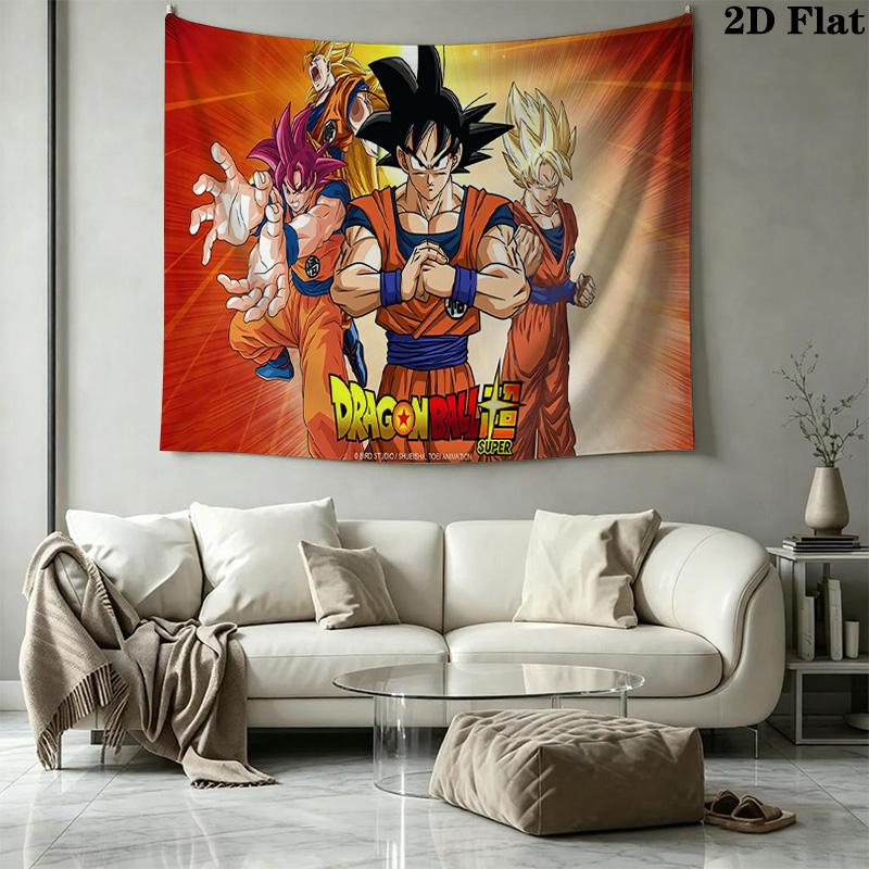 Anime Dragon Ball Sieninė gobelenas Estetiškas sieninis kabinamas Spausdintas audinio pledas Dekoratyviniai gobelenai Miegamojo Svetainės Namų Dekoras