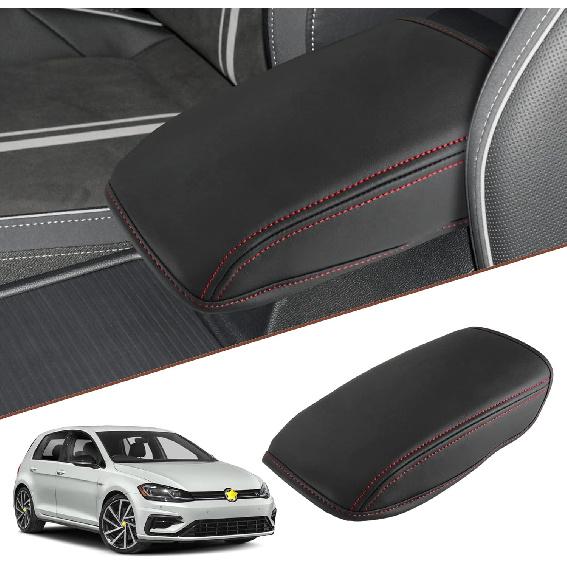 SKTU for 2013-2019 Volkswagen VW Golf 7 MK7 MK7.5 Central Console Armrest Rest Pad 2019 Golf 7 MK7 MK7.5 Center Console Seat Box Cover Protector