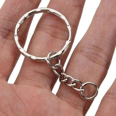 Portachiavi Nuovo da 10 Pezzi Nichelato Goffrato Portachiavi Accessori Pendenti Fai da Te Portachiavi da Donna Gioielli di Moda