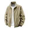 New Spring and Autumn Men's Sports Breathable Quick-drying Waterproof Jacket Solid Color Loose Casual Versatile Jacket