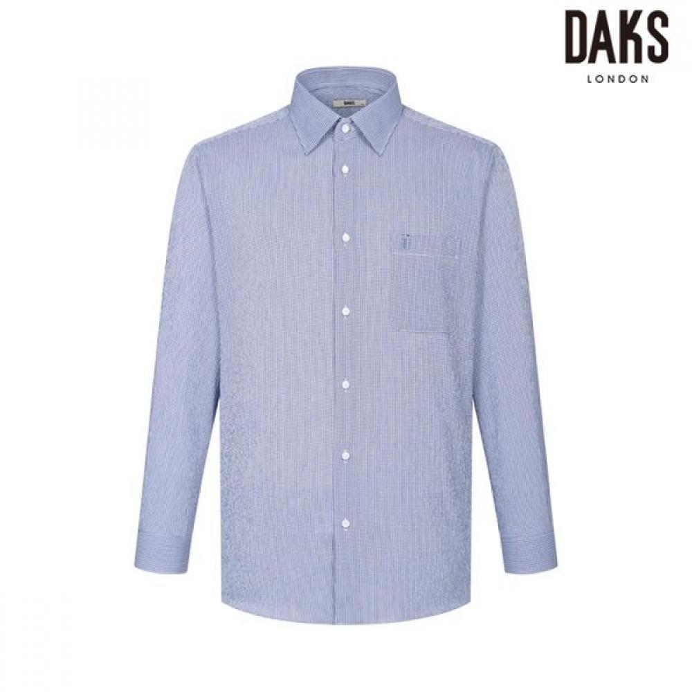 

DakS Men S No Care Stretch Micro Pattern Regular Fit dreSS Shirt dmS1Shdl121n1 navy/95